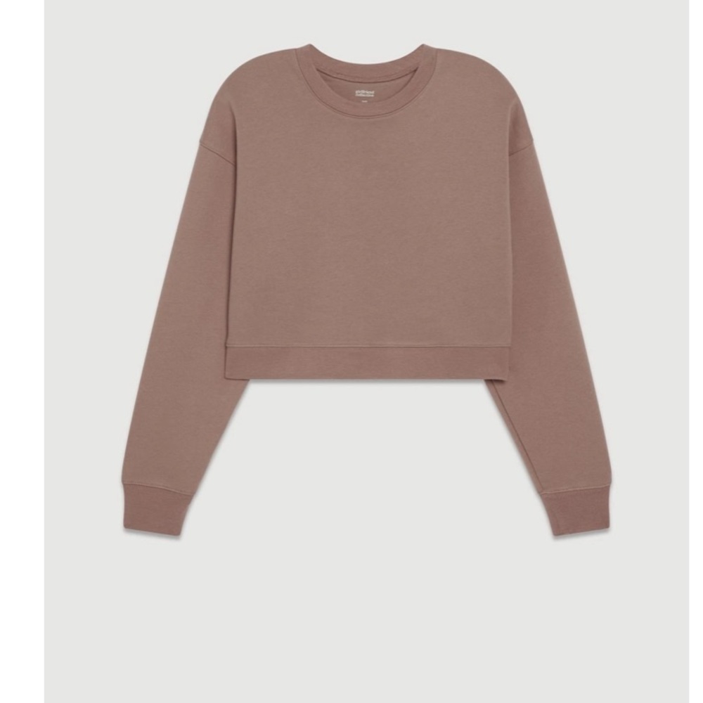 Girlfriend collective 50/50 crop sweatshirt